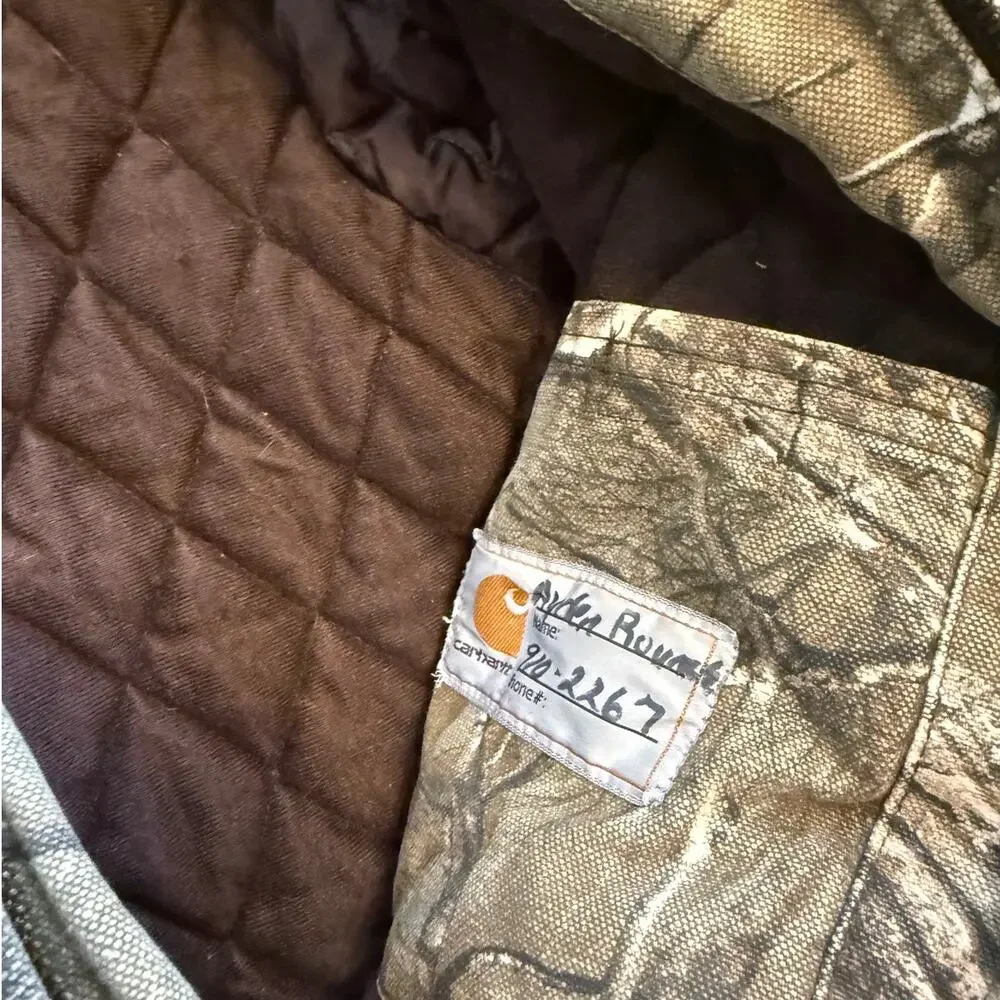 Carhartt Kids Real Tree Camo Hooded Insulated Jacket